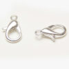 12x6mm Bright Silver Lobster Clasps