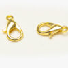 12x6mm Gold Lobster Clasps