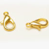 12x6mm Yellow Gold Lobster Clasps