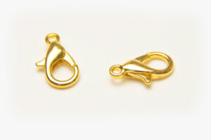 12x6mm Yellow Gold Lobster Clasps