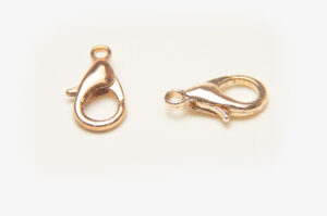 12x6mm Rose Gold Lobster Clasps