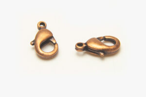 12x6mm Brushed Copper Lobster Clasps