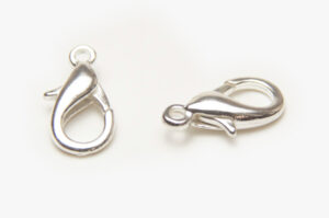 16x7mm Bright Silver Lobster Clasps