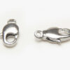 12x6mm Silver Parrot Clasps