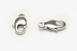 12x6mm Silver Parrot Clasps