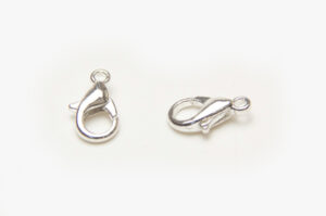10x5mm Bright Silver Lobster Clasps