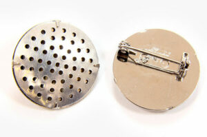 25mm Brooch Backs With Rose