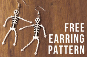 Beaded Skeleton Earrings Pattern Download