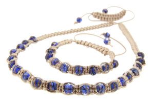 Beaded Macrame Necklace and Bracelet Pattern Download