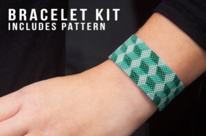 Ivy Tumbling Blocks Peyote Stitch Bracelet Kit