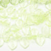14x11mm Transparent Fern Lustre Top Drilled Leaf