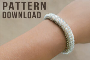 Elizabeth Cubic Right Angle Weave Crystal Bracelet Pattern Download