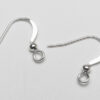 Silver Flatened Earring Findings