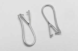 Silver Pinch Bail Earring Findings
