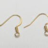Antique Gold Flatened Earring Findings