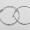 38mm Silver Hoop Earrings