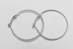 38mm Silver Hoop Earrings
