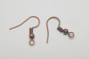 Brushed Copper Earring Findings