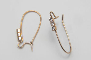 Rose Gold Crystal Earring Findings