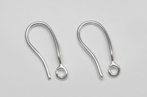 Bright Silver Shepherd Hook Earring Findings