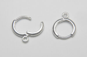 Bright Silver Lever Earring Findings