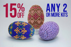 15% OFF - Any 2 or More Beaded Egg Kits