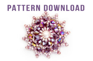 12 Point Star Crystal Beaded Component Pattern Download