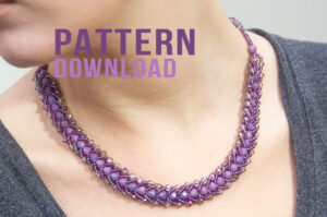 Allure Beaded Flat Spiral Necklace Pattern Download