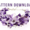 Aphrodite Twisted Wire Gemstone Cuff Bracelet Pattern Download