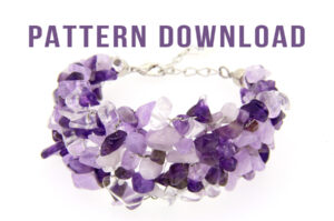 Aphrodite Twisted Wire Gemstone Cuff Bracelet Pattern Download