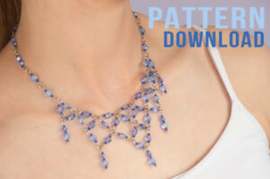 Bridgerton Linked Crystal Netted Necklace and Bracelet Pattern Download