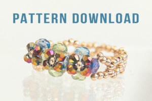 Crystal Beaded Cocktail Ring Pattern Download