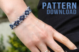 3 designs in 1 - Crystal Lights Right Angle Weave Bracelets By Bead Spider