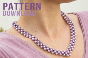 Elegance Pearl V Necklace Pattern Download