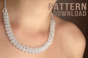 Entice Brick Bead Flat Spiral Necklace Pattern Download
