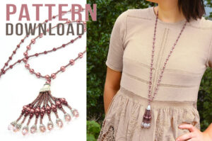 Gatsby Bust Length Beaded Lariat Necklace Pattern Download