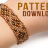 Gemini Twin Bead Peyote Bracelet Pattern Download
