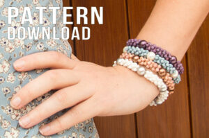 Neptune Quad Spacer and Pearl Elastic Bangle Pattern Download