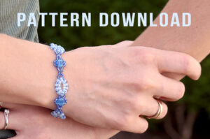 Summer Time Silky Twin Bead Flower Bracelet Pattern Download