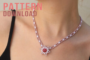 Starlight Rivoli Star Pendant Necklace Pattern Download