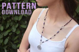 Tree of Life Connector Crystal Necklace with Pendant Pattern Download