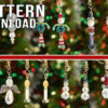 8 designs in 1 Beginners Christmas Earrings Bundle Pattern Download