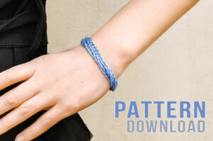 Making a Bracelet with Beaded Thread Instructions Pattern Download