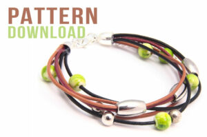 Beginners Multistrand Boho Leather Bracelet Pattern Download
