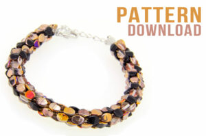 Pinch Bead Kumihimo Braided Bracelet Pattern Download