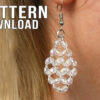 Crystal Netted Snowdrop Earrings Pattern Download
