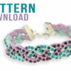 Diamante Leatherette Braided Bracelet Pattern Download