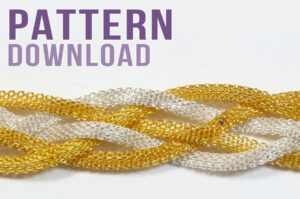 5 Strand Flat Braiding With Metal Woven Chain Pattern Download