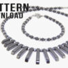 Hematite Graduated Fan Necklace Pattern Download