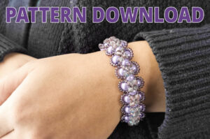 Cinderella Right Angle Weave Pearl Bracelet Pattern Download
